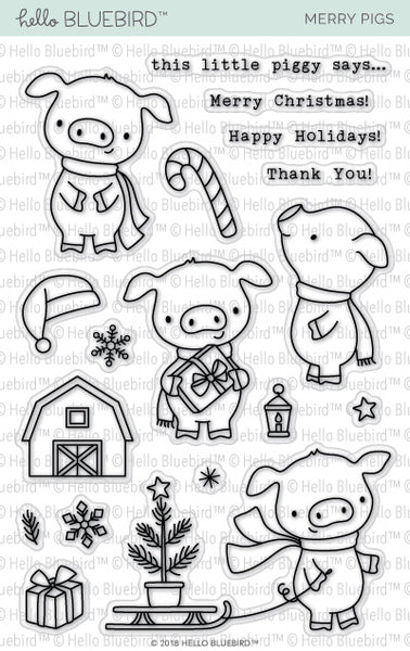 Merry Pigs Stamp