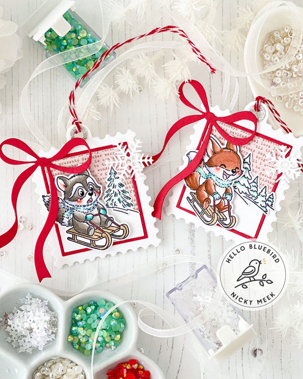 Sledding Party Stamp