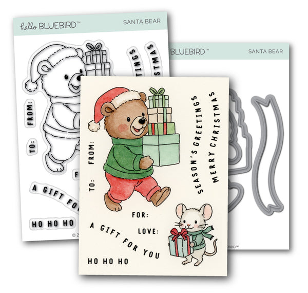 Santa Bear Stamp & Die Combo