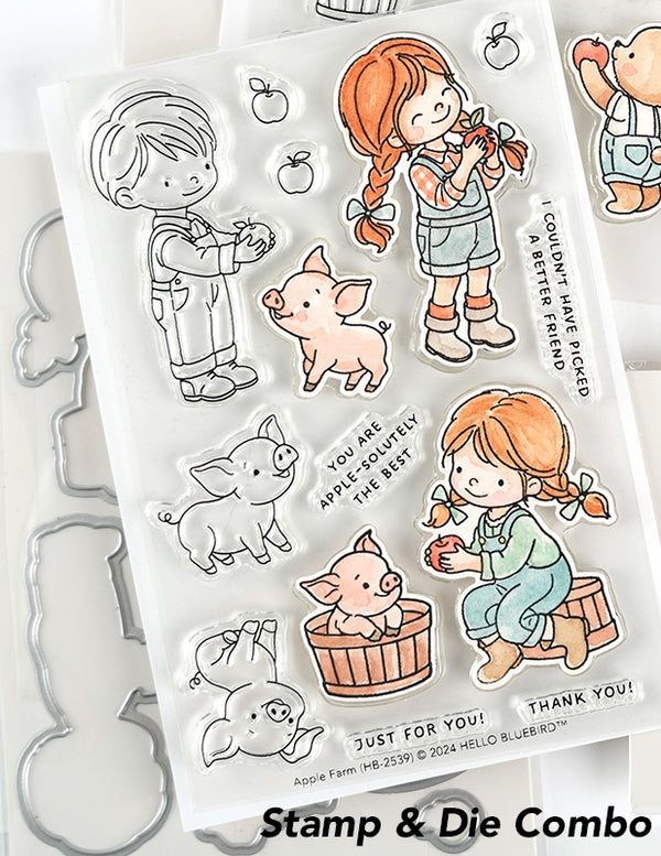 Apple Farm Stamp & Die Combo