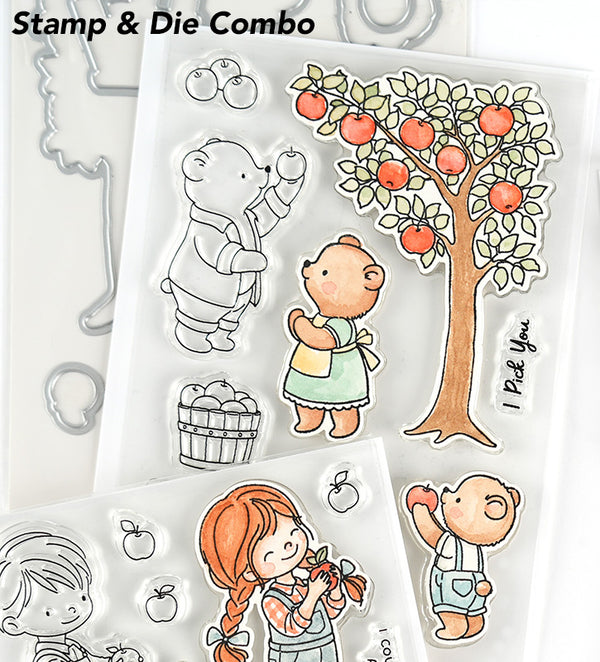 Apple Picking Stamp & Die Combo