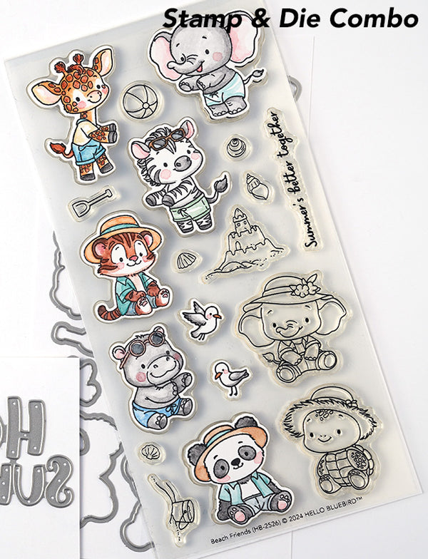 Beach Friends Stamp & Die Combo