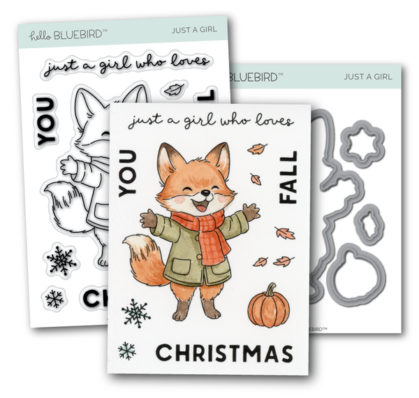 Just a Girl Stamp & Die Combo
