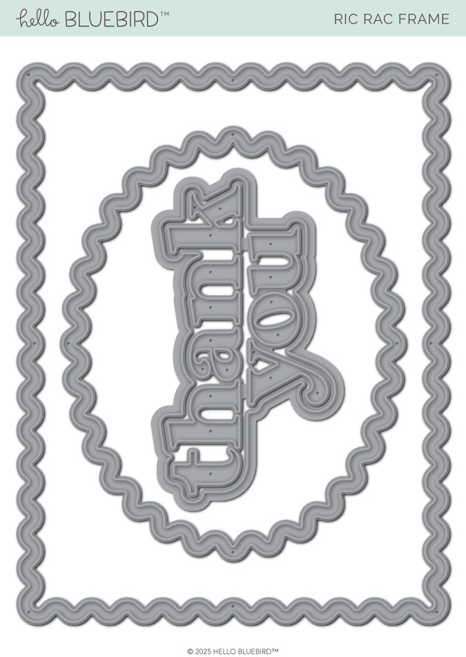 Ric Rac Frame Die – Hello Bluebird, LLC