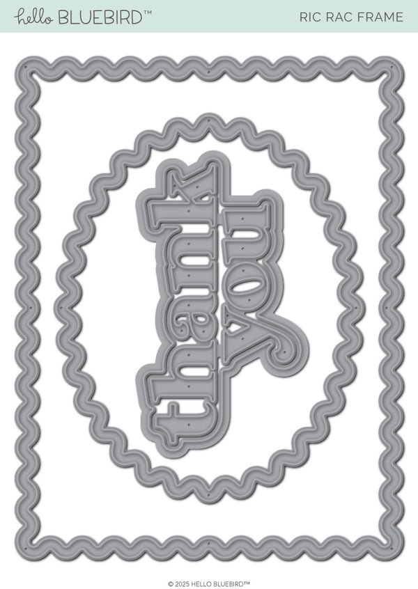 Ric Frame Hand Sign Ric Rac Frame Die – Hello Bluebird, LLC
