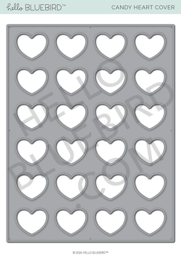 Candy Heart Cover Die