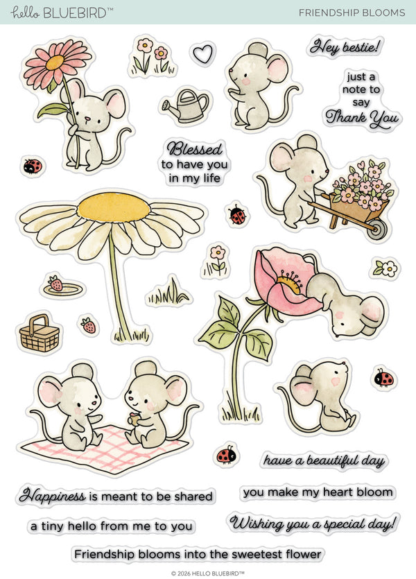 Friendship Blooms Stamp