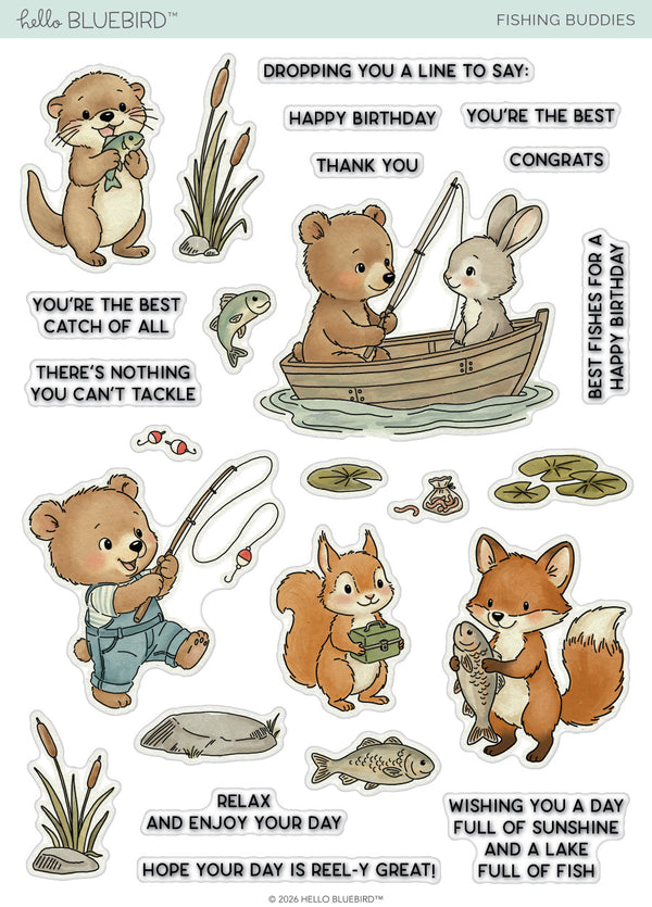 Fishing Buddies Stamp