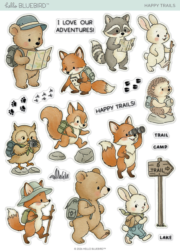 Happy Trails Stamp