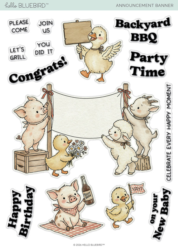 Announcement Banner Stamp
