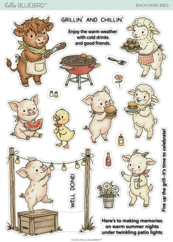 Backyard BBQ Stamp