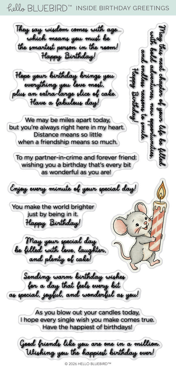 Inside Birthday Greetings Stamp