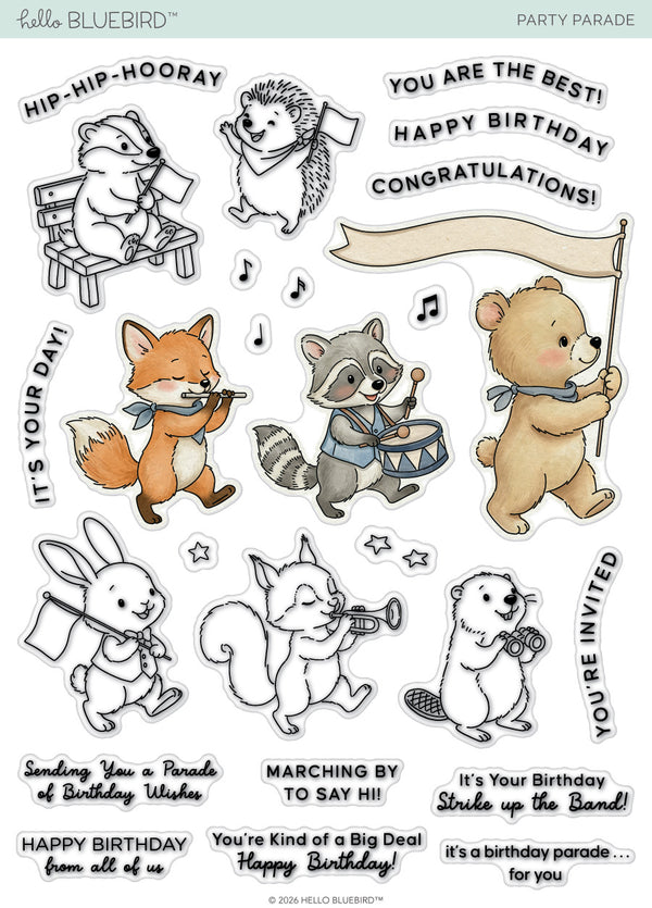 Party Parade Stamp