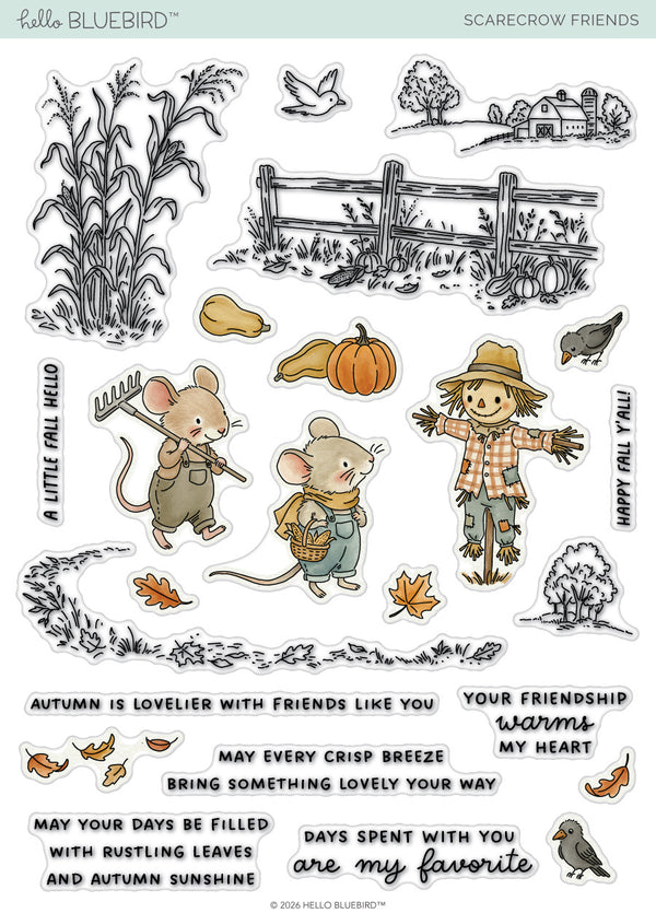 Scarecrow Friends Stamp