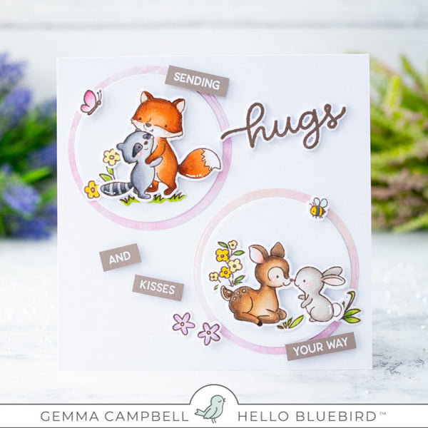 Big Hugs Woodland Stamp