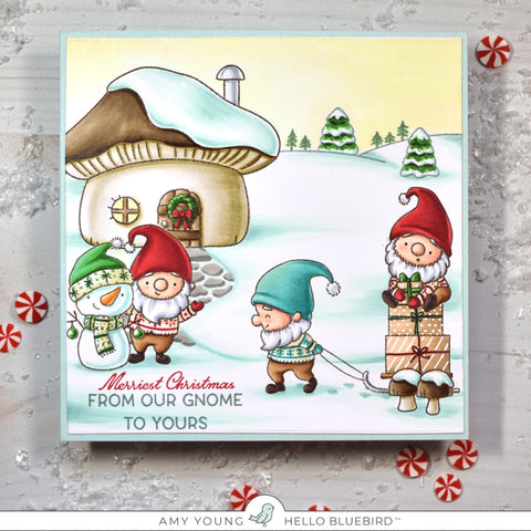 Gnome for the Holidays Stamp