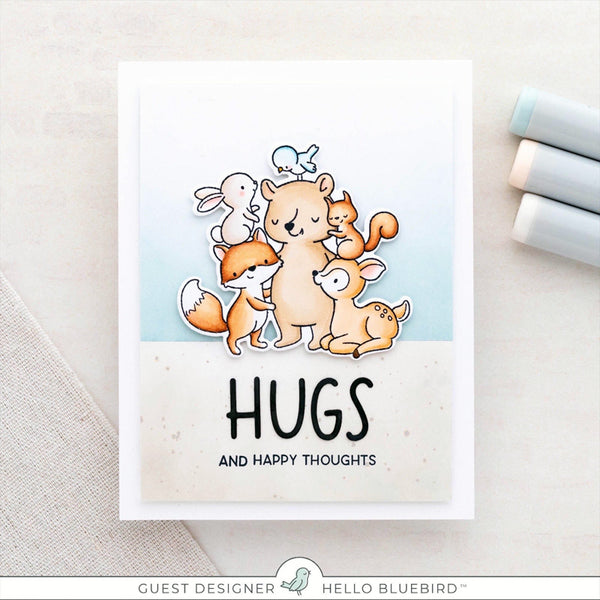 Big Hugs Woodland Stamp