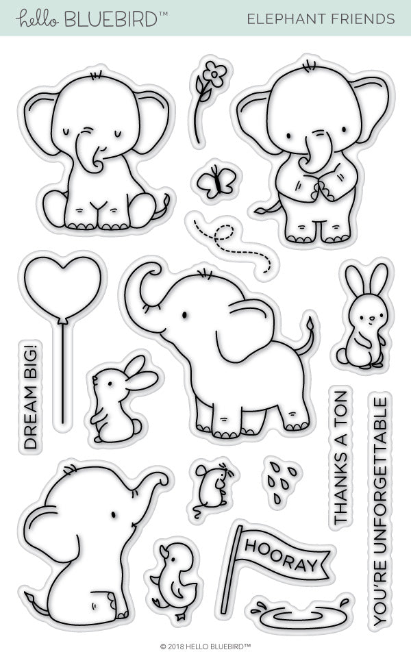 Elephant Friends Stamp