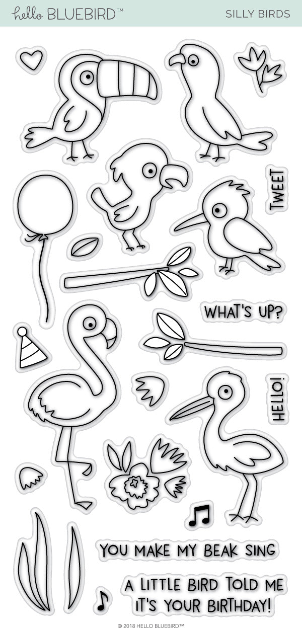 Silly Birds Stamp