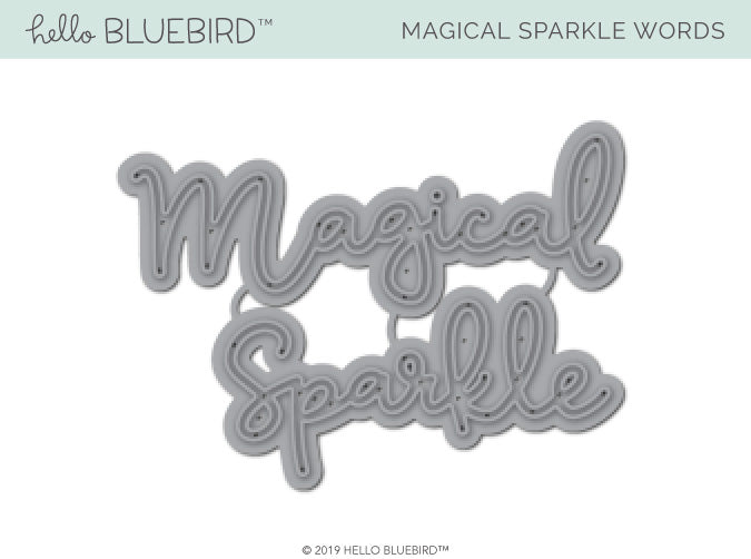 Magical Sparkle Words Die