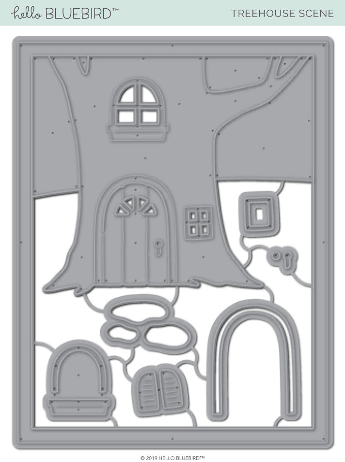 Treehouse Scene Die – Hello Bluebird, LLC