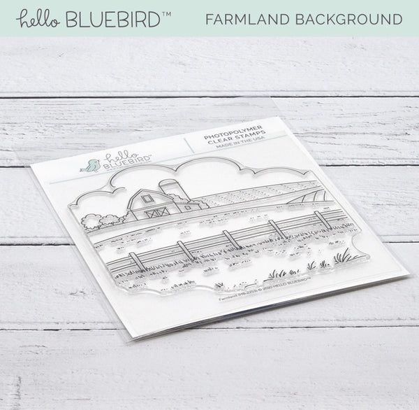 Farmland Background Stamp